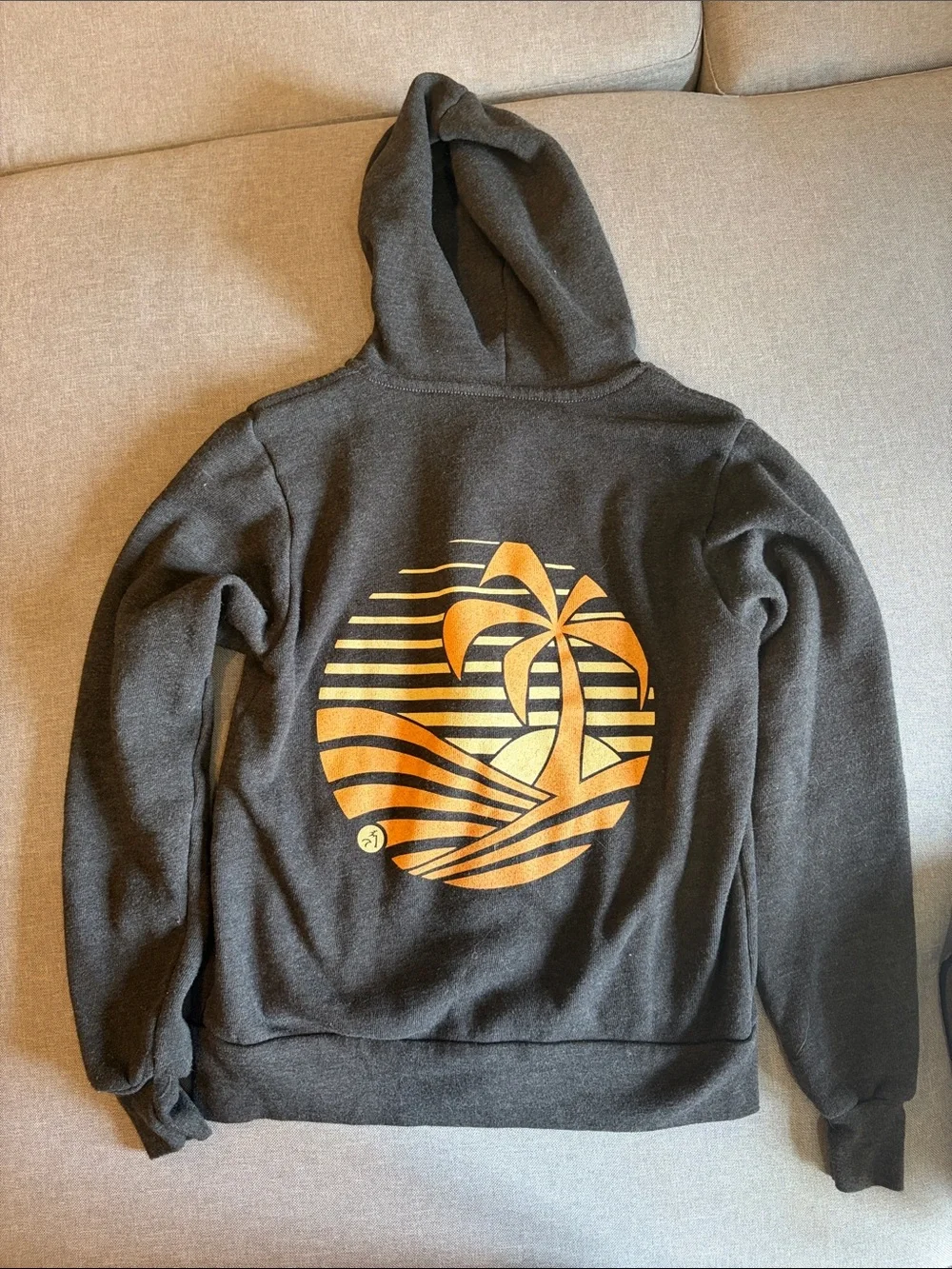 Nikau Kai Dark Gray Zip Hoodie. Sz XS (kids 8)